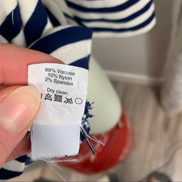 Madewell super soft 3/4 sleeve navy stripes boat - Picture 8 of 9